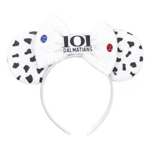 New Dalmatian headband bow